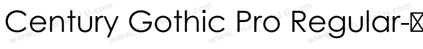 Century Gothic Pro Regular字体转换